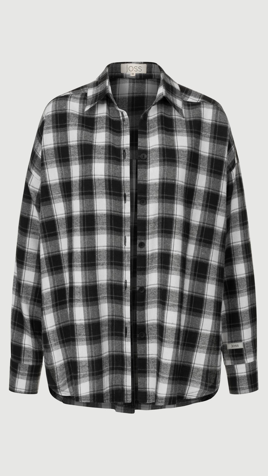 Сорочка байкова чорно-біла